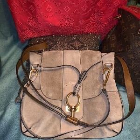 Chloe Lexa Motty Grey Shoulder Bag - Picture 2 of 8